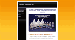 Desktop Screenshot of ceramicsolutionsinc.com